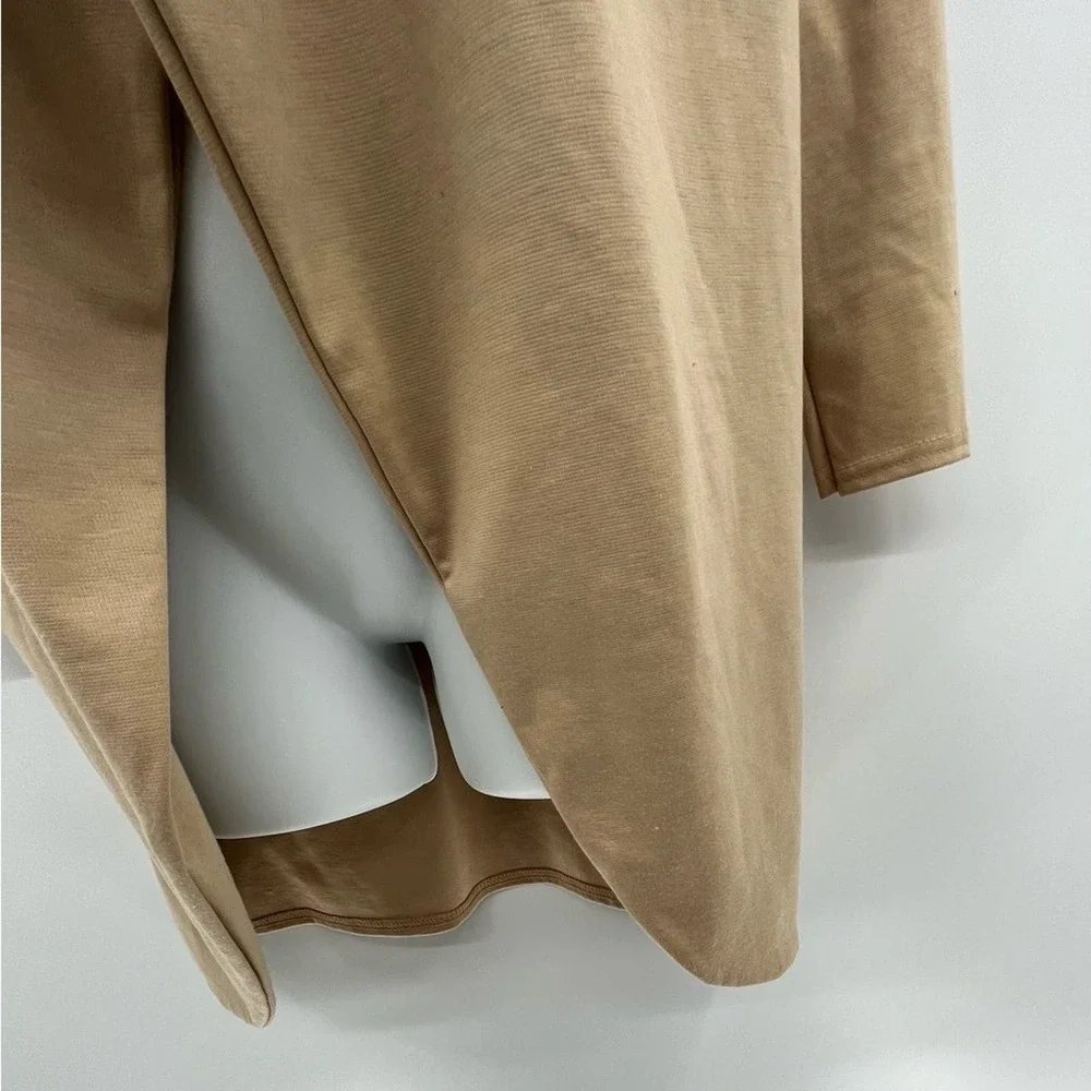 Boohoo Camel Waterfall Jacket Size 2